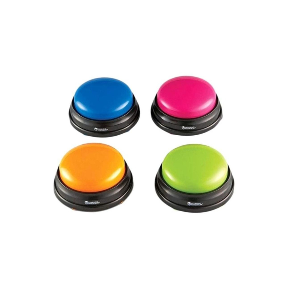  مجموعة أجراس الإجابة بأضواء وأصوات - 4 قطع