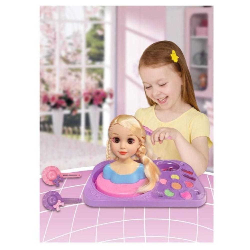 بيبي دمية مكياج مع أدوات وتصفيف الشعر