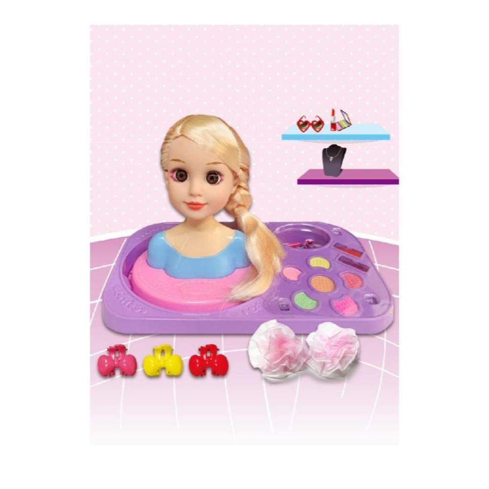 بيبي دمية مكياج مع أدوات وتصفيف الشعر