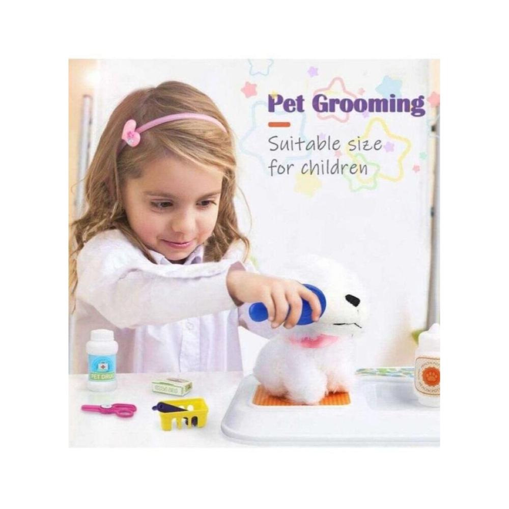لعبة مرح مجموعة ألعاب العناية بالحيوانات الأليفة للأطفال - 16 قطعة