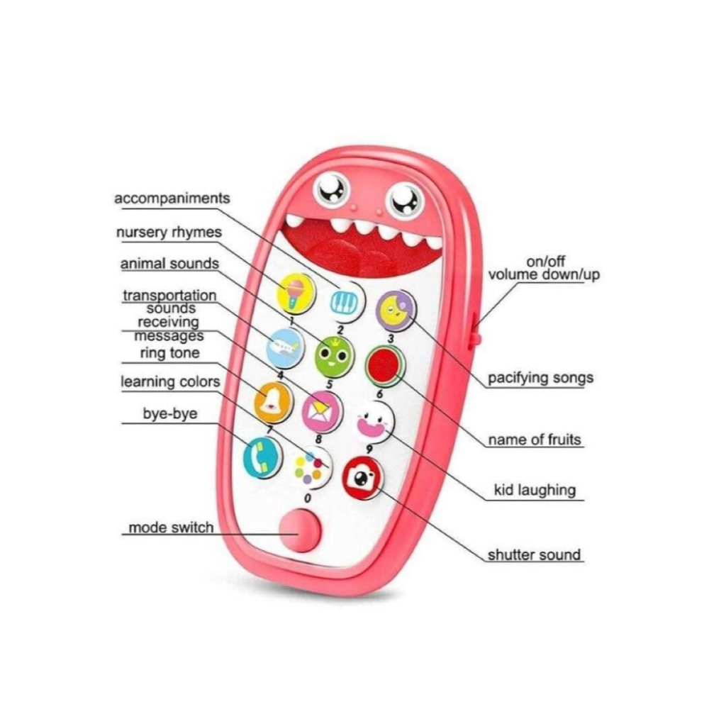  لعبة هاتف بيبي شارك للأطفال مع مؤثرات صوتية