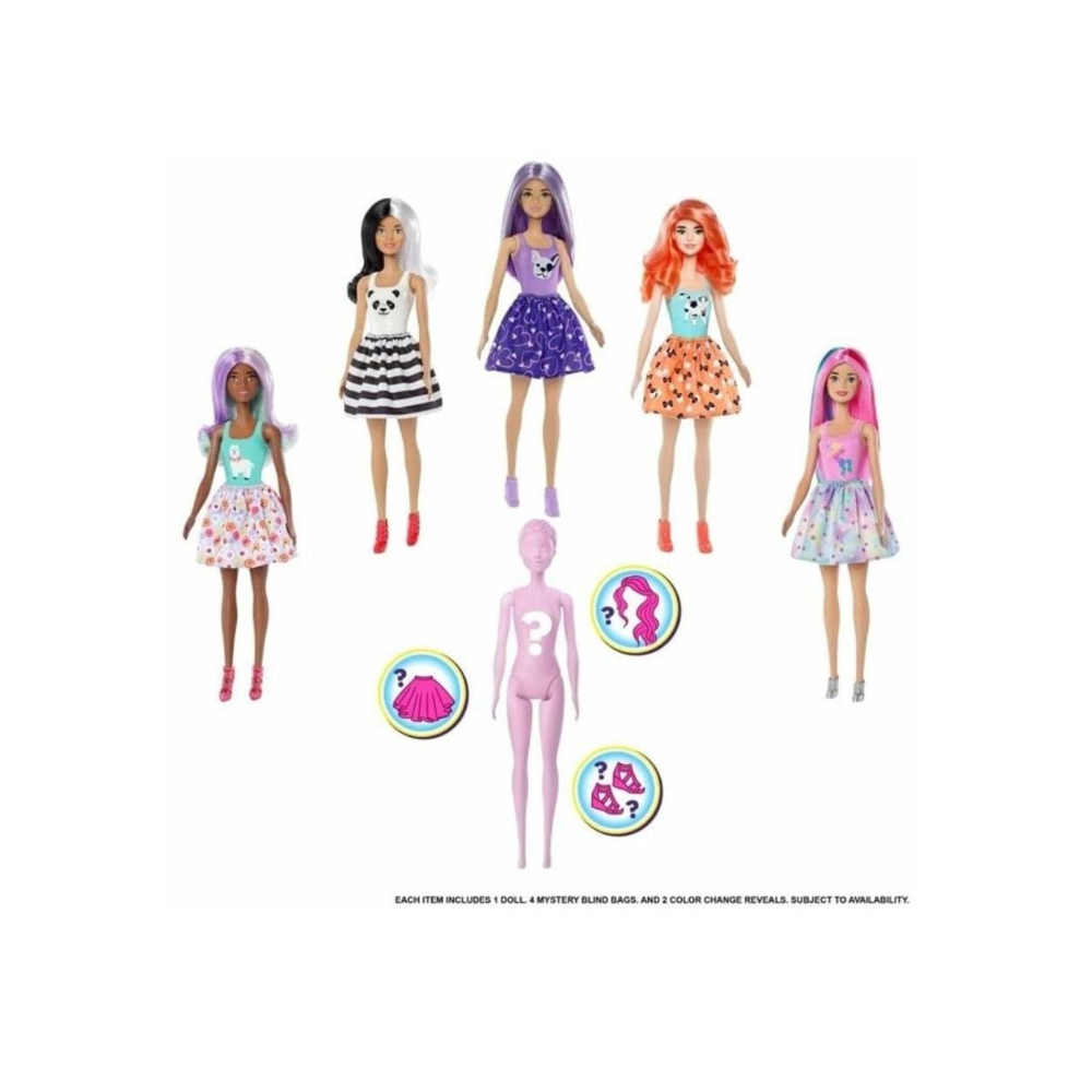 باونير دمية مفاجأة تكشف اللون بالماء مع إكسسوارات