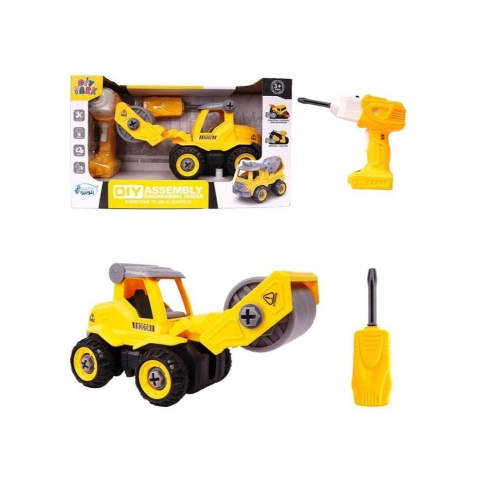 لعبة مرح لعبة مرح لعبة تفكيك وتركيب شاحنة رصف الطرق- أصفر