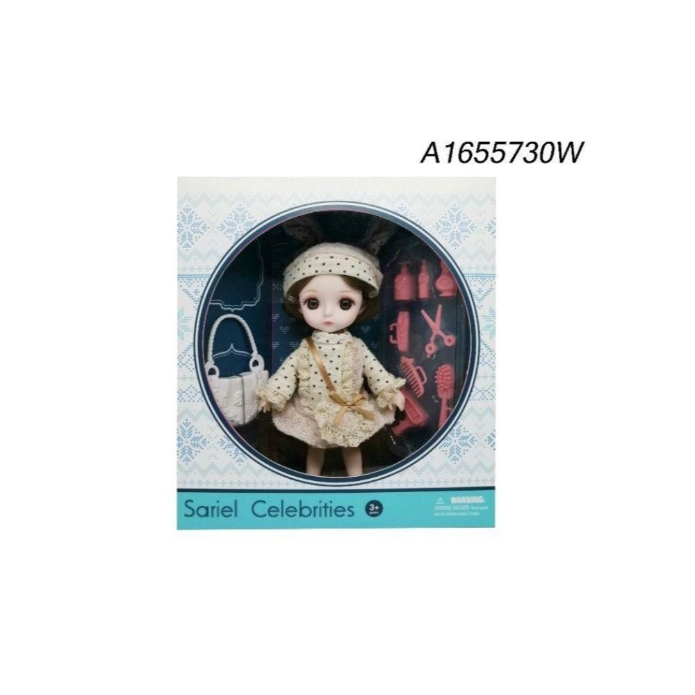 لعبة مرح دمية عروسة مع مشط وإكسسوارات