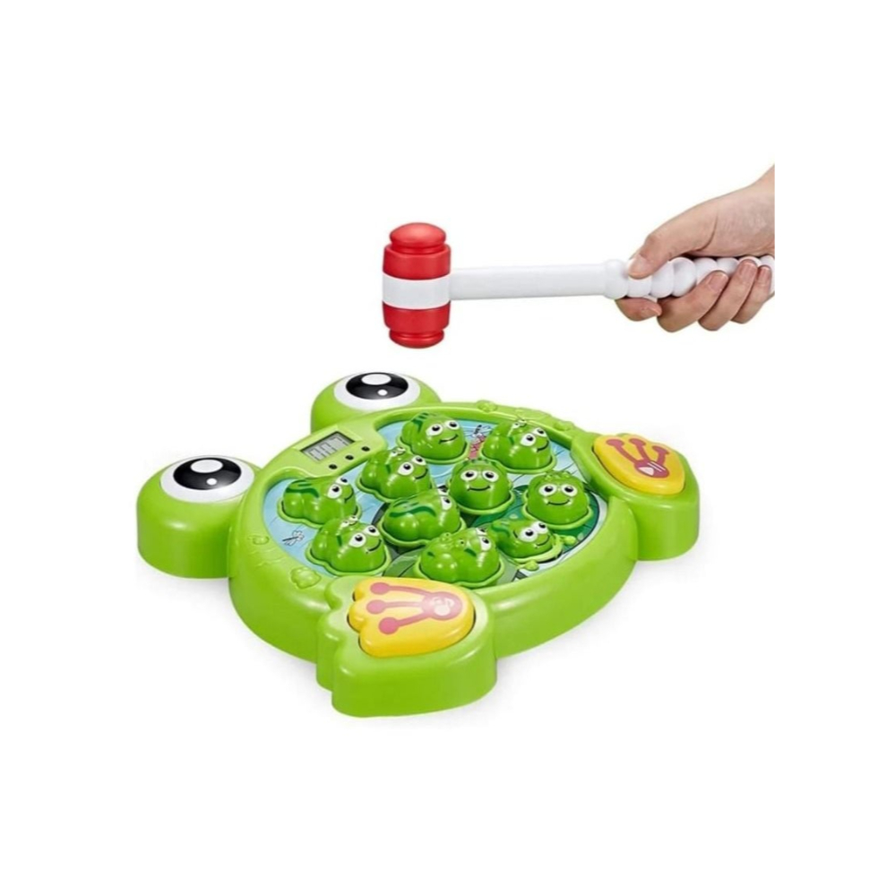 لعبة مرح لعبة اضرب الضفدع المضيء باستخدام مطرقة مطاطية