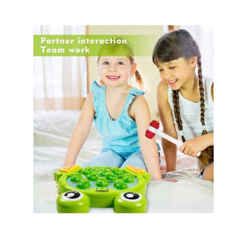 لعبة مرح لعبة اضرب الضفدع المضيء باستخدام مطرقة مطاطية