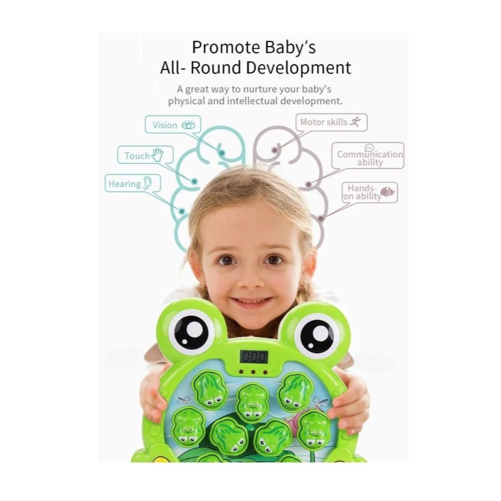 لعبة مرح لعبة اضرب الضفدع المضيء باستخدام مطرقة مطاطية