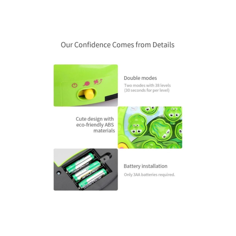 لعبة مرح لعبة اضرب الضفدع المضيء باستخدام مطرقة مطاطية