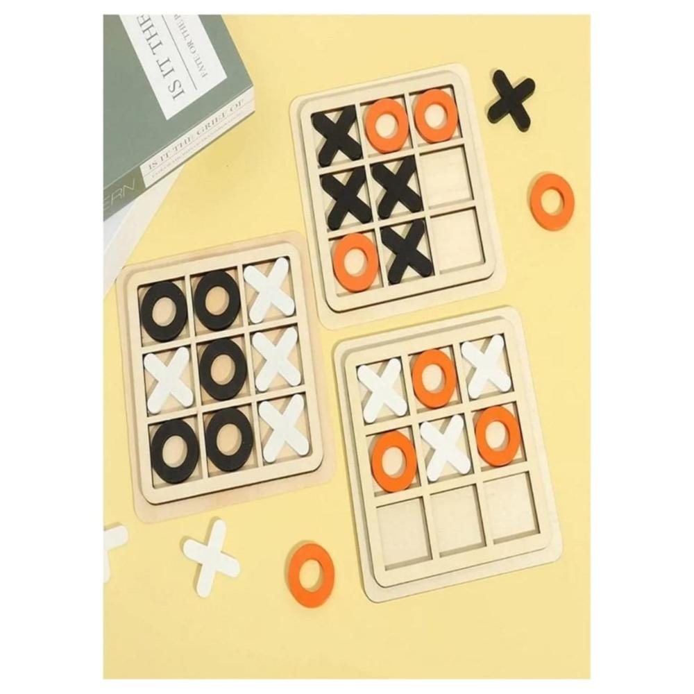 لعبة مرح لعبة X و O التعليمية مع مجسمات