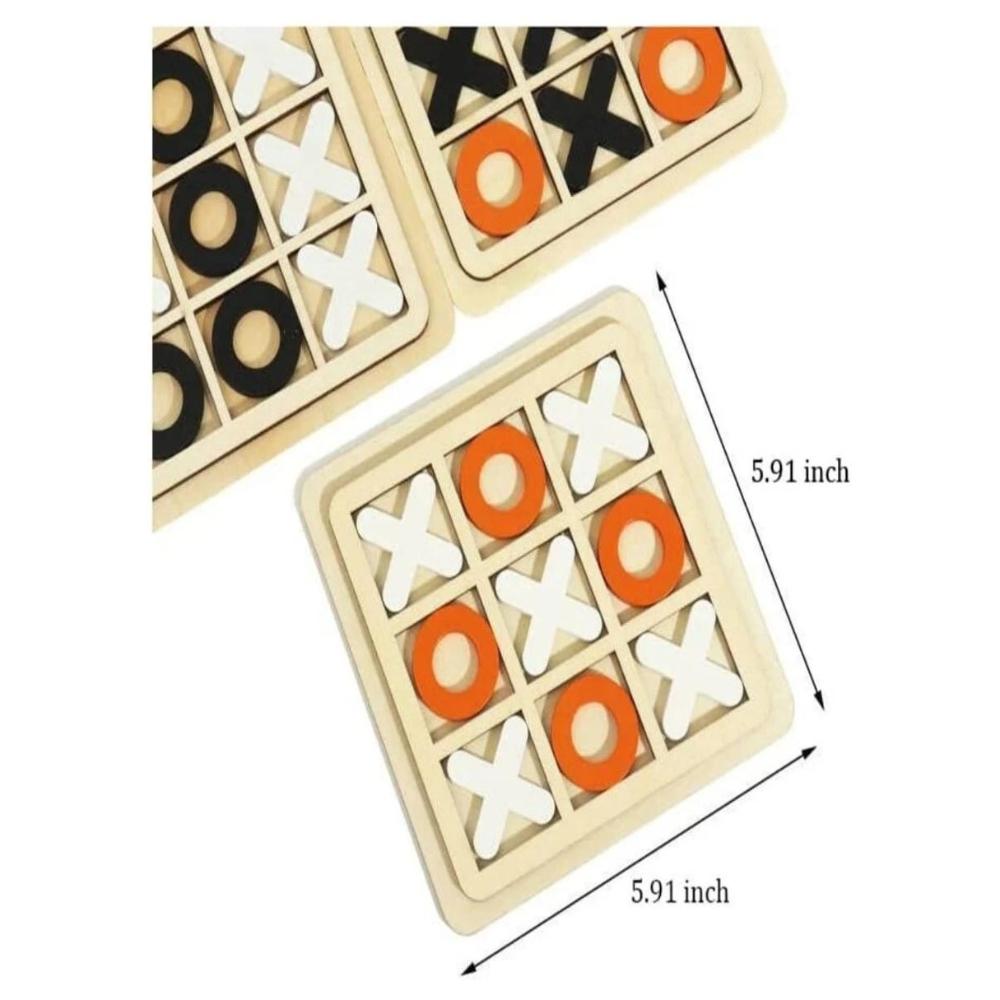 لعبة مرح لعبة X و O التعليمية مع مجسمات