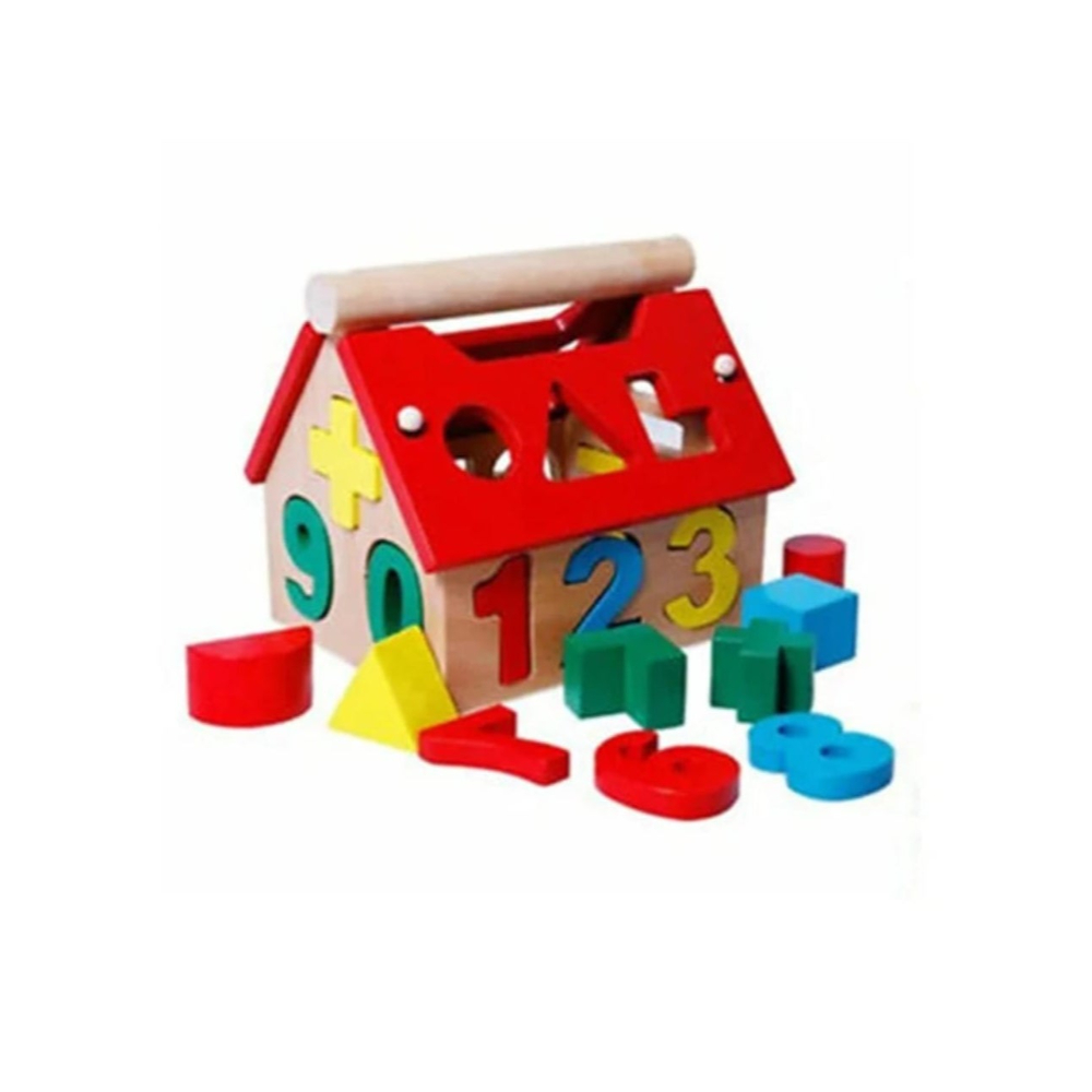 لعبة مرح لعبة تعليمية خشبية بمجسم تطوير - 13.5x11.5x11 سم