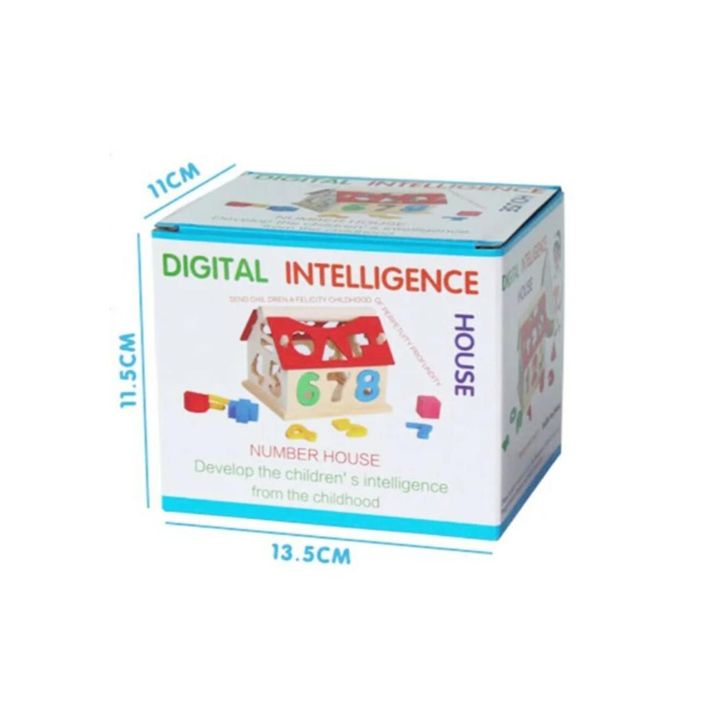 لعبة مرح لعبة تعليمية خشبية بمجسم تطوير - 13.5x11.5x11 سم