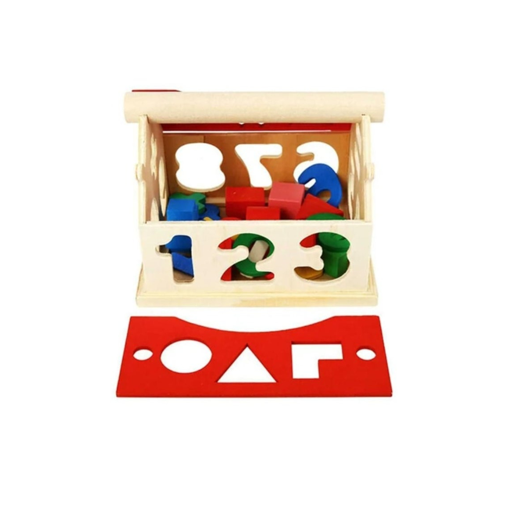 لعبة مرح لعبة تعليمية خشبية بمجسم تطوير - 13.5x11.5x11 سم