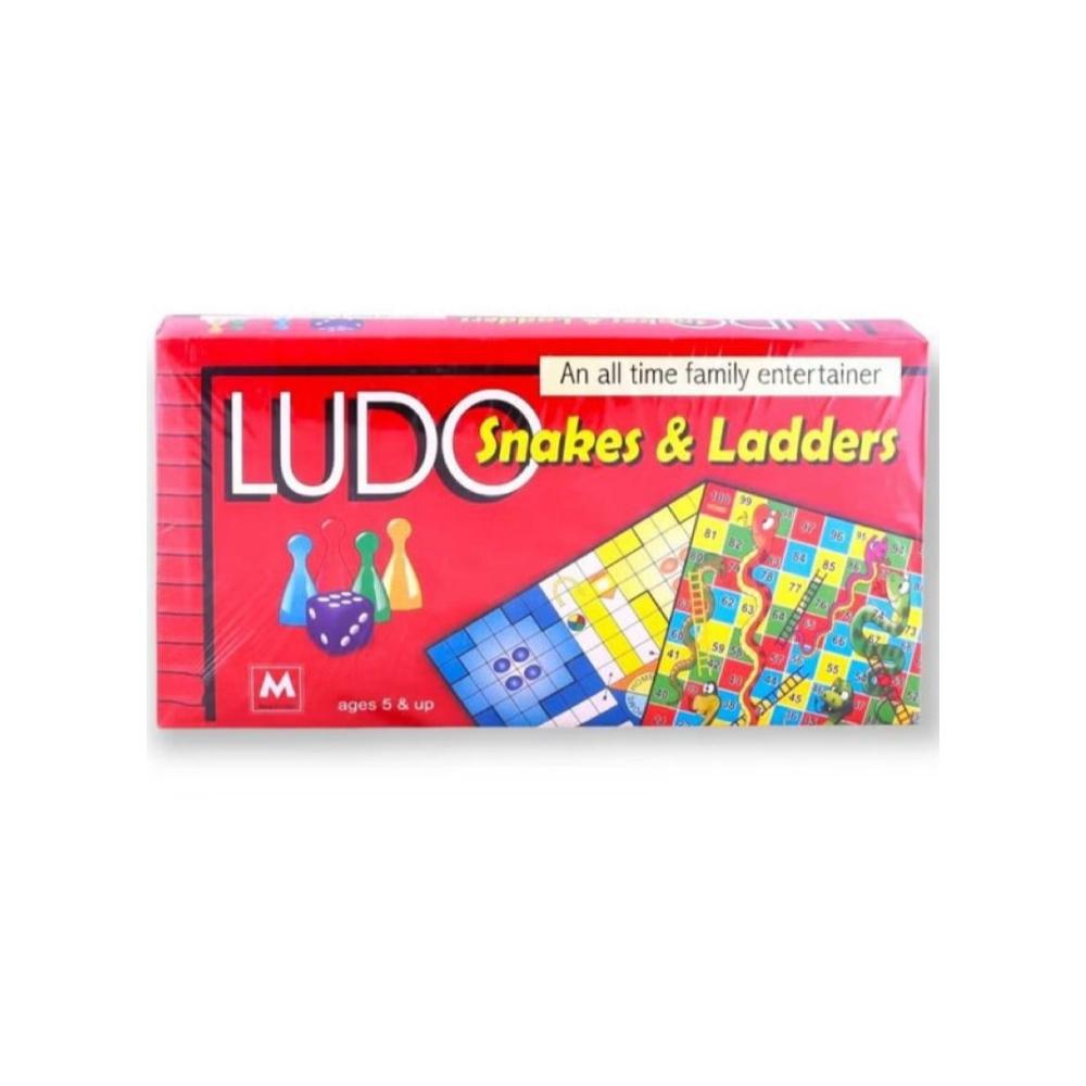 لعبة مرح لعبة لوحية 2 في 1 لودو+ سلم وثعبان قابلة للطي