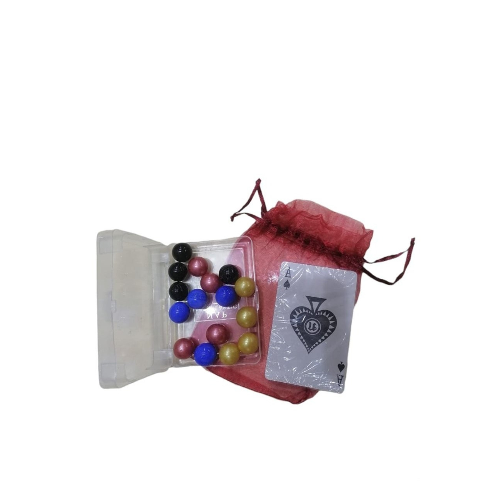  لعبة جاكارو ملكية دائرية 4 لاعبين مع 16 حجر رخامي - 39x39 سم