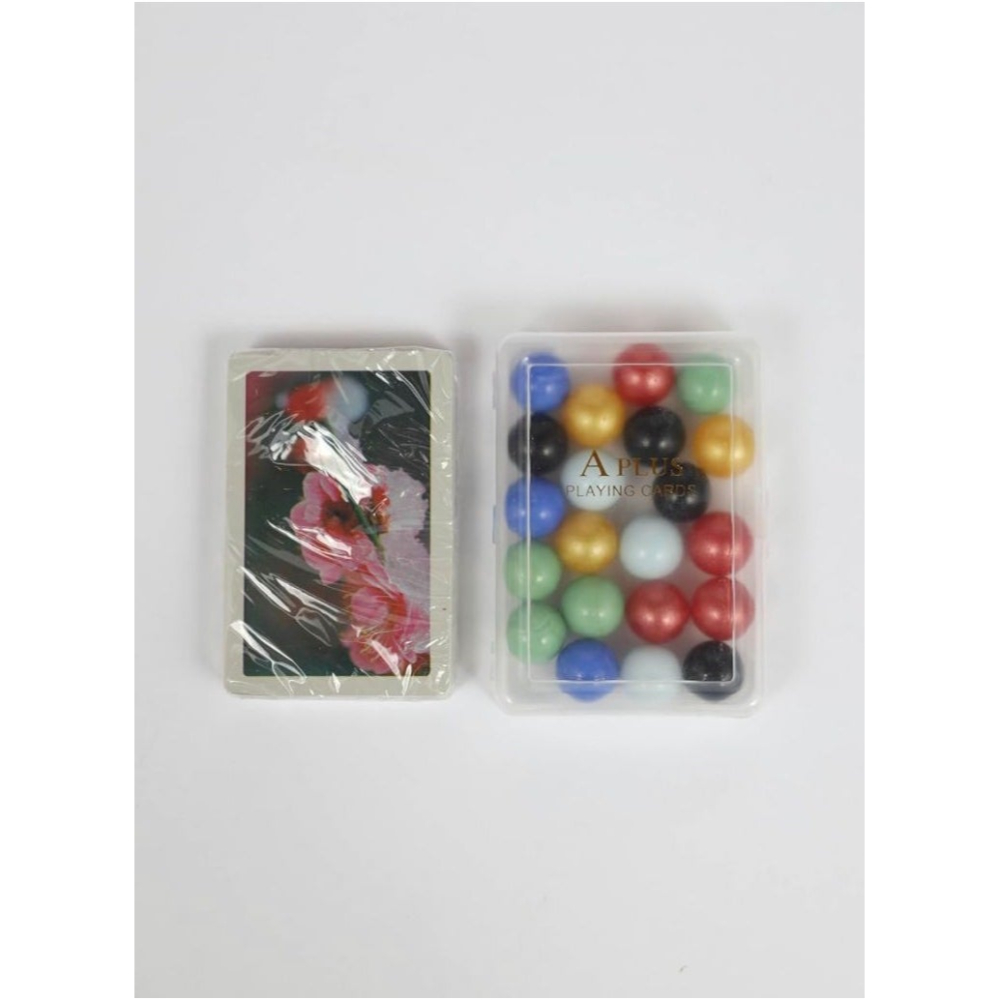  طقم جاكارو ملكي 6 لاعبين مع 24 حجر وأوراق لعب قابلة للطي