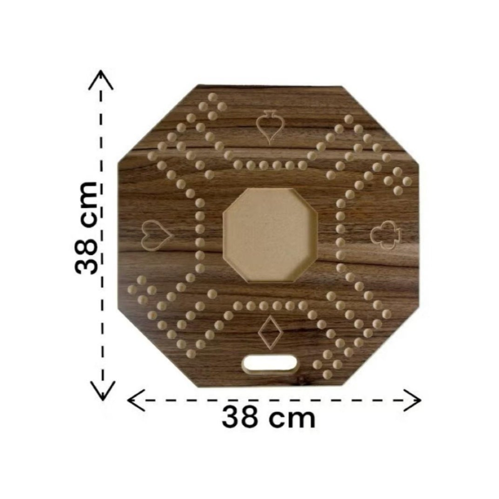  طقم جاكارو ملكي 4 لاعبين مع 16 حجر رخامي متين