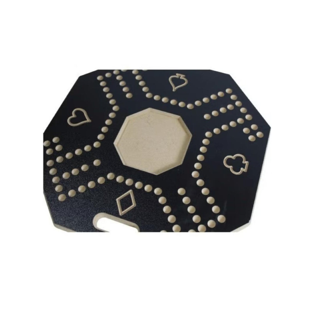  طقم جاكارو ملكي 4 لاعبين مع 16 حجر رخامي متين