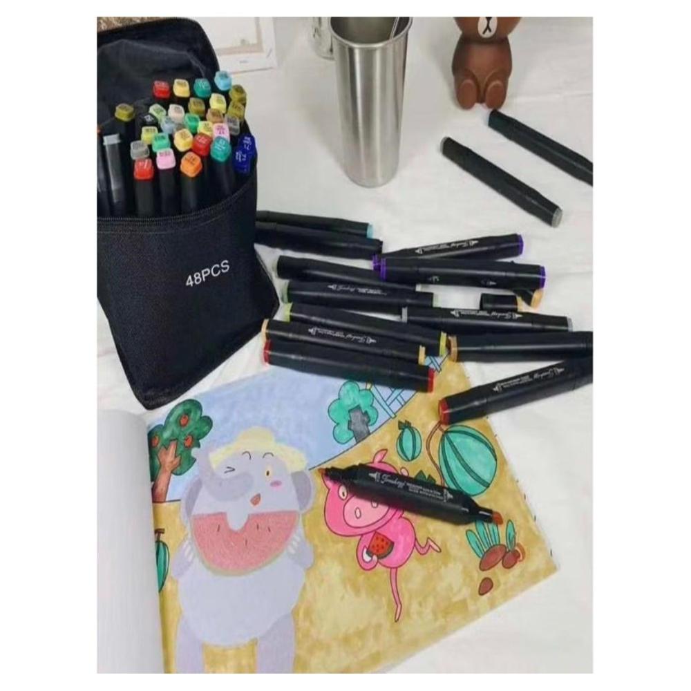 لعبة مرح أقلام تلوين ماركر جرافيك - 48 قطعة