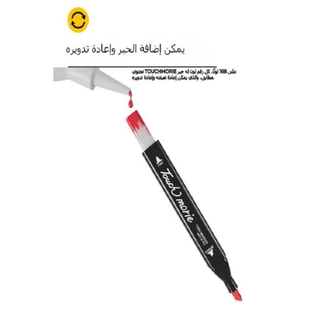 لعبة مرح شنطة مجموعة أقلام ماركر جرافيك تحديد ذات طرف مزدوج - 80 قطعة