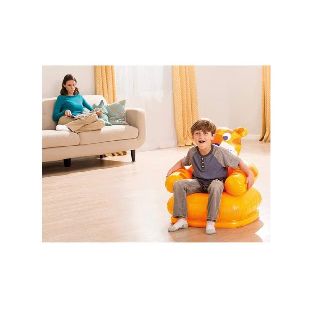 لعبة مرحه كرسي قابل للنفخ متين بتصميم حيوان مبتهج - موديل K5550
