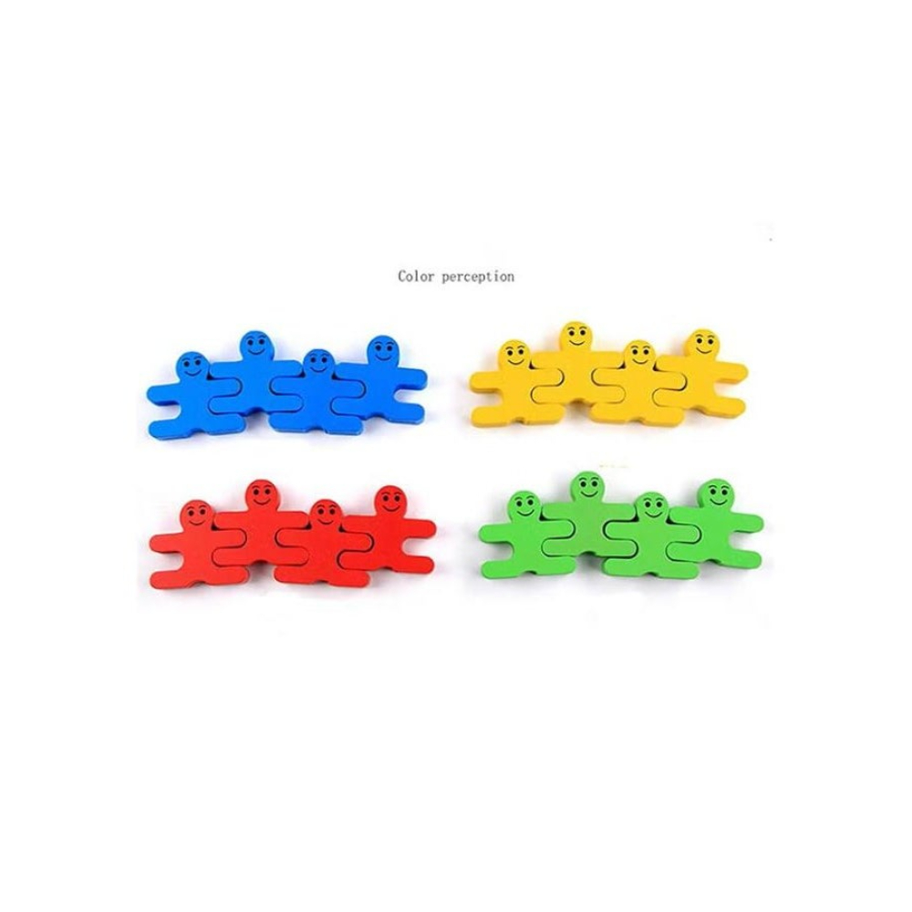 لعبة مرح لعبة مكعبات توازن خشبية مبتكرة - 16 قطعة