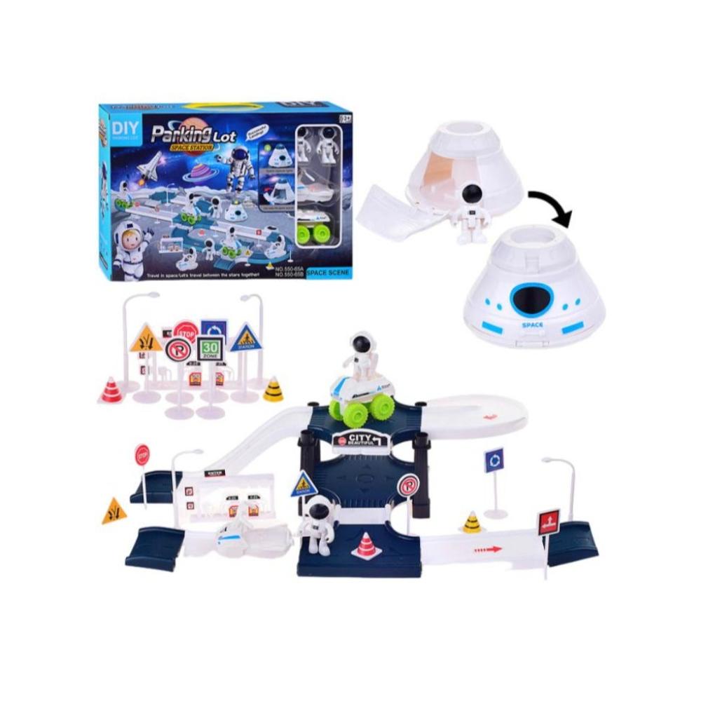 لعبة مرح لعبة مكوك فضائي مع مركبات وشخصيات