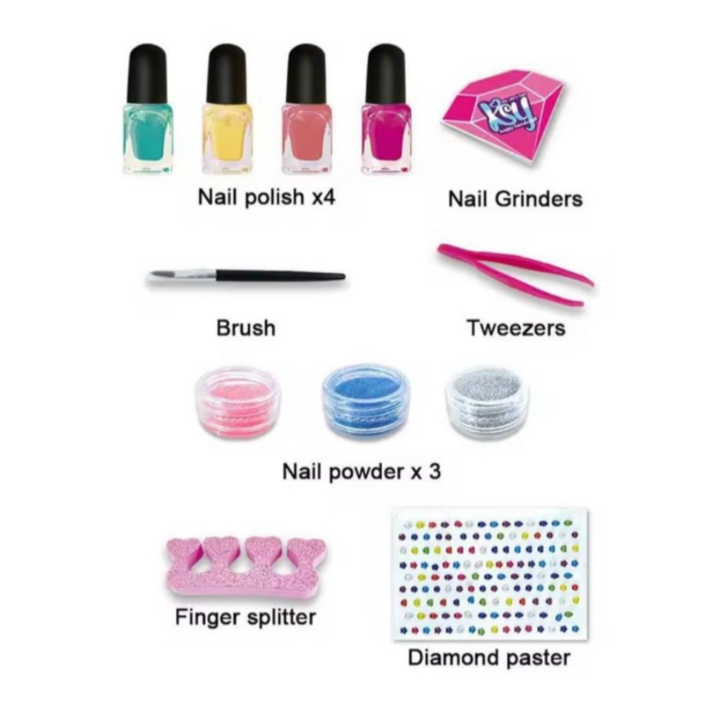 لعبة مرح مجموعة مناكير تزيين الأظافر للأطفال