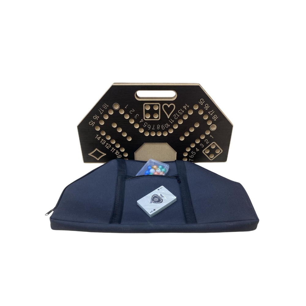 لعبة مرح لعبة جاكارو مرقمة 4 لاعبين مع شنطة مقاس 45x45 سم + لعبة اكفش الورقية