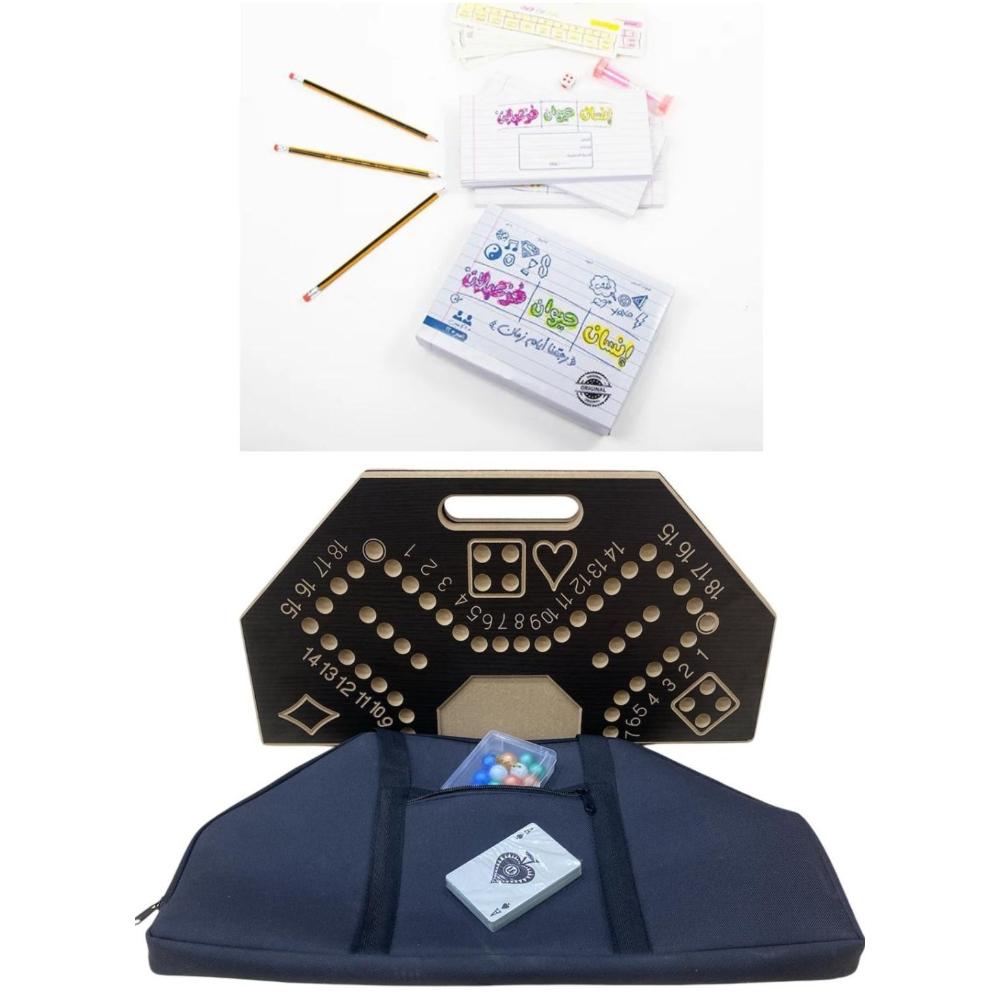 لعبة مرح لعبة مرح لعبة جاكارو الملكية 16 حجر رخامي مع لعبة خزعبلان الورقية