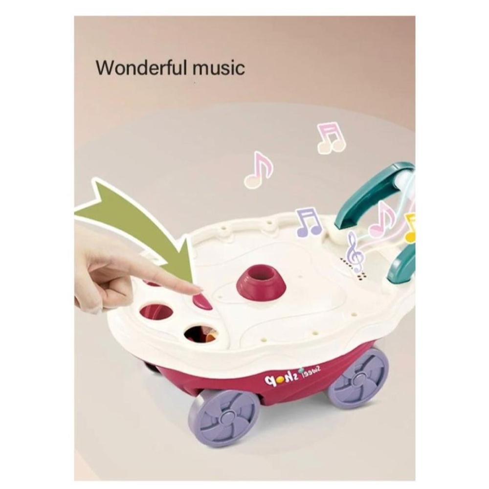 لعبة مرح لعبة عربة متجر الآيس كريم بضوء وموسيقى