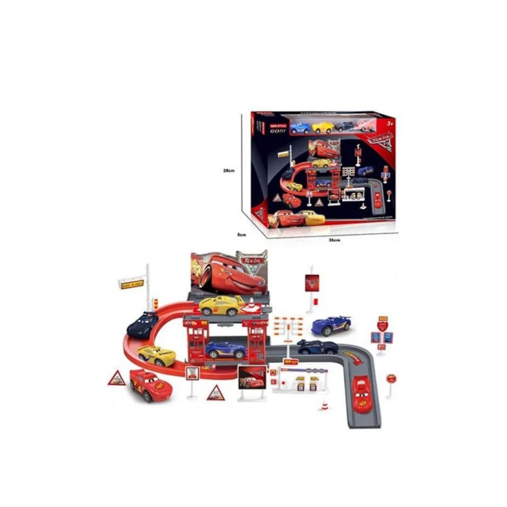 لعبة مرح مدينة مواقف سيارات كارس لعبة قوية ومقاومة للصدمات