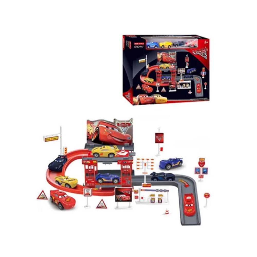 لعبة مرح مدينة مواقف سيارات كارس لعبة قوية ومقاومة للصدمات