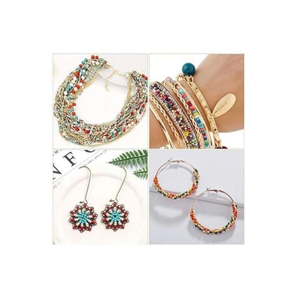 لعبة مرح مجموعة خرز أساور يد مع حروف A-Z وحبال 10000 قطعة - 7.8x5.2x0.9 بوصة