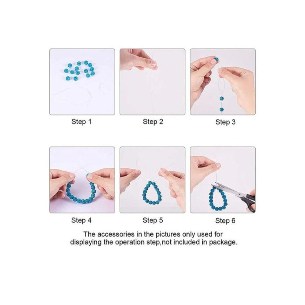 لعبة مرح خيط كريستال مرن شفاف متعدد الاستخدام 3 قطع - موديل k5659