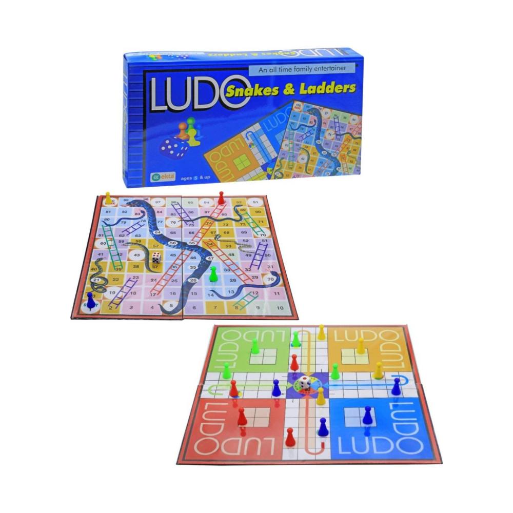 لعبة مرح لعبة مرح لعبة ليغو والسلم والثعبان قابلة للطي - ملونة