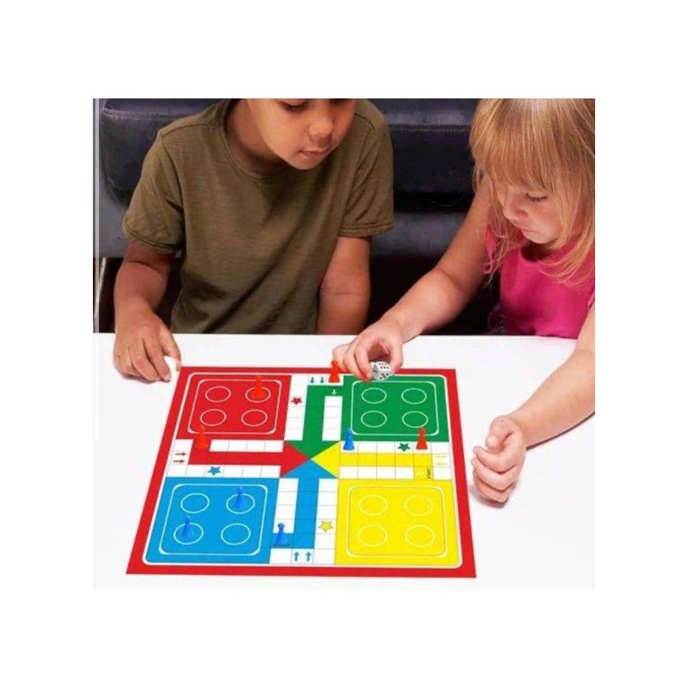 لعبة مرح لعبة مرح لعبة ليغو والسلم والثعبان قابلة للطي - ملونة