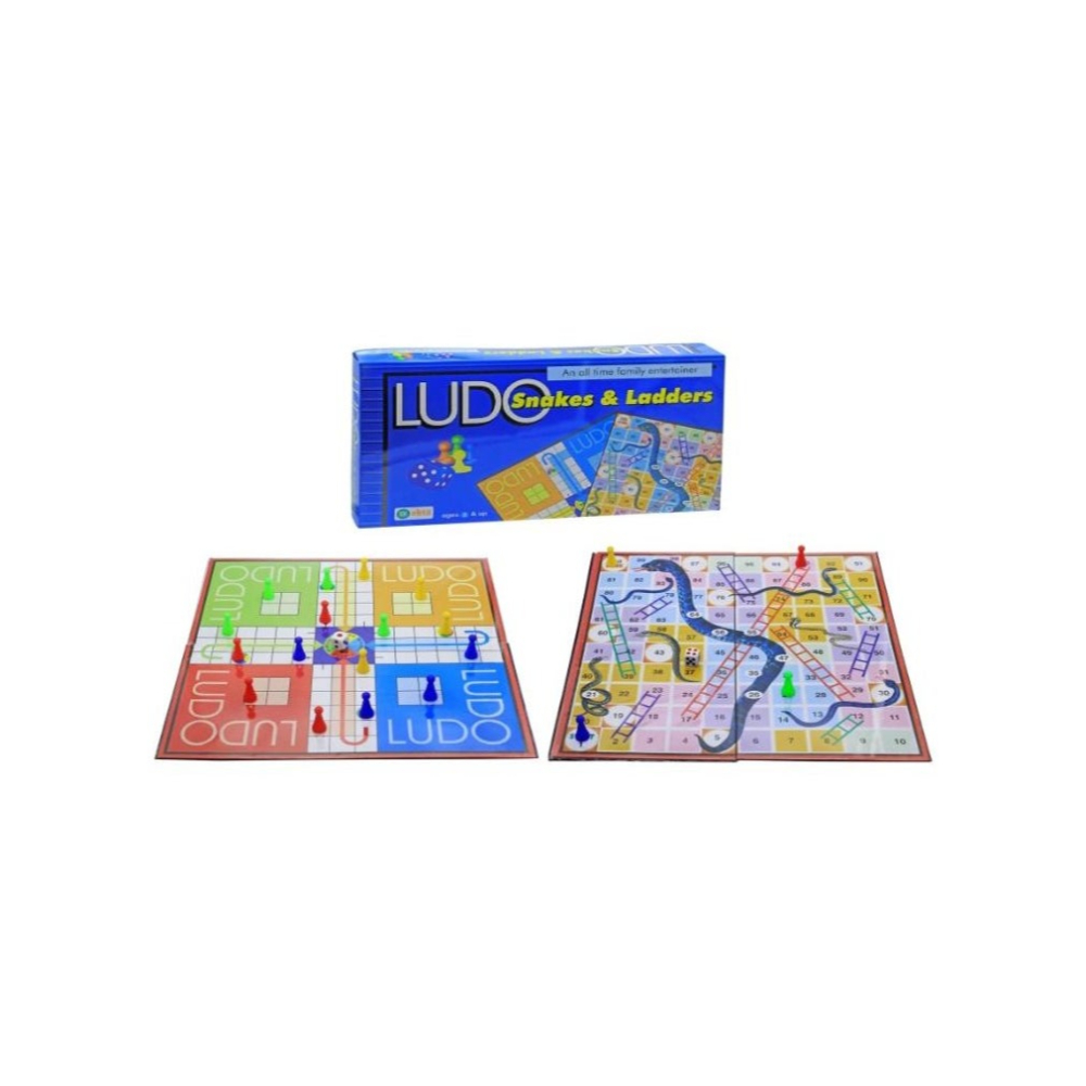 لعبة مرح لعبة مرح لعبة ليغو والسلم والثعبان قابلة للطي - ملونة