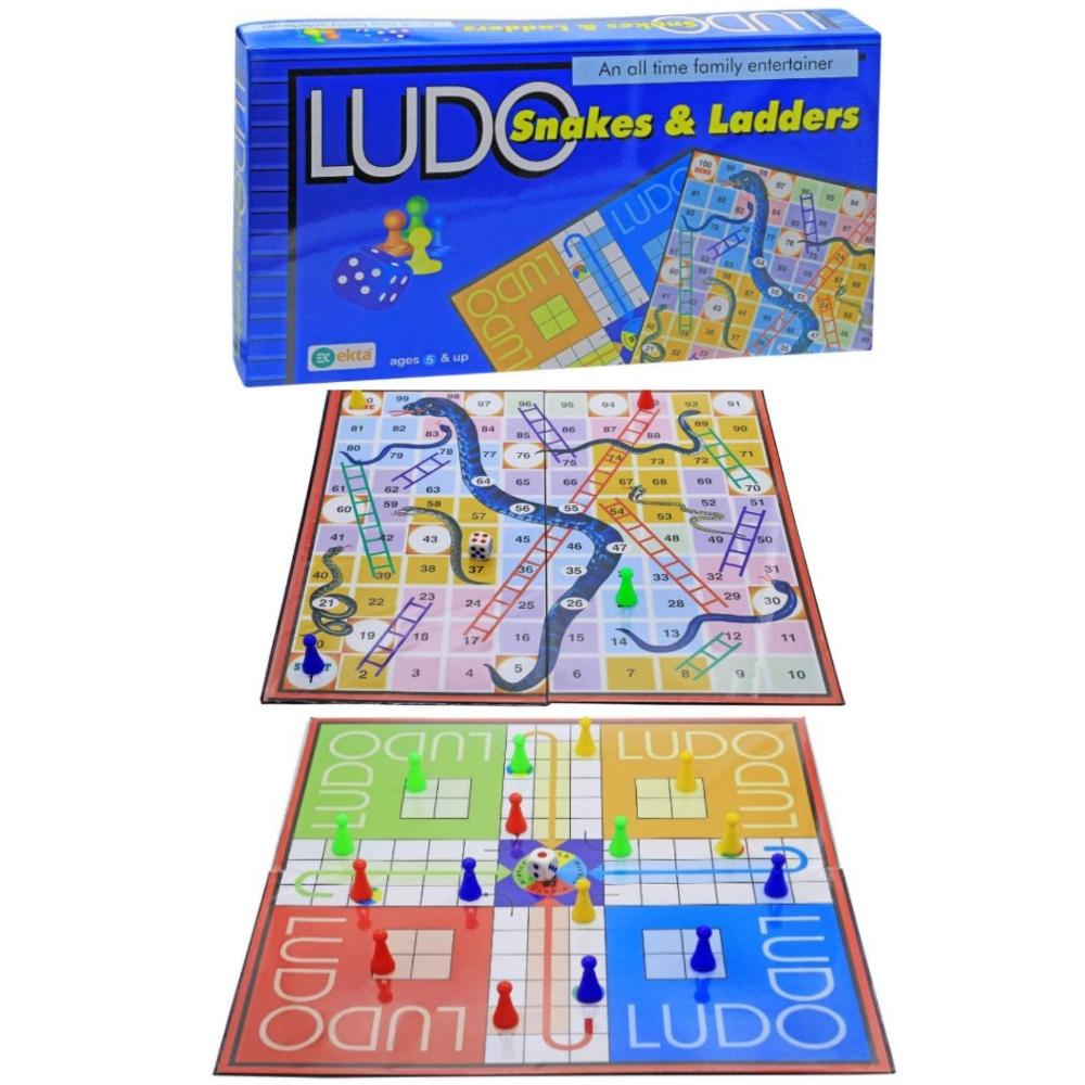 لعبة مرح لعبة مرح لعبة ليغو والسلم والثعبان قابلة للطي - ملونة