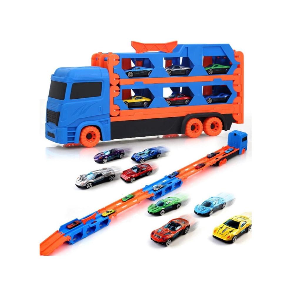 لعبة مرح شاحنة سكة سيارات قابلة للطي