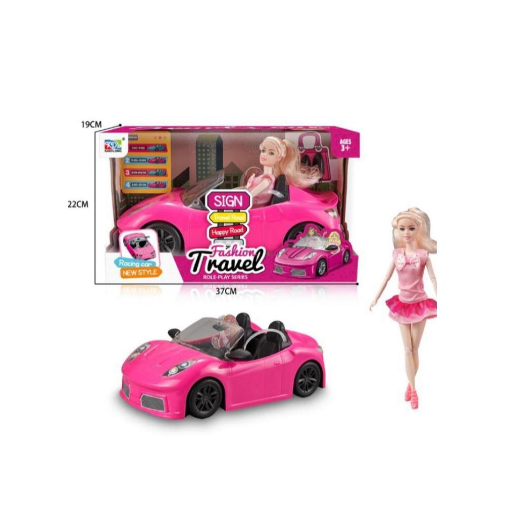 لعبة مرح لعبة مرح سيارة لعبة مع عروسة فاخرة للبنات