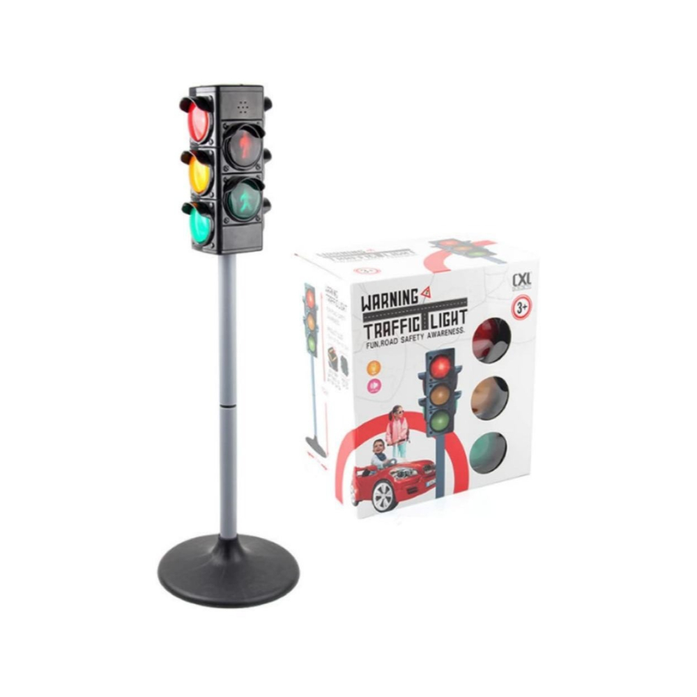 لعبة مرح لعبة إشارات المرور التعليمية بضوء وصوت - 70 سم