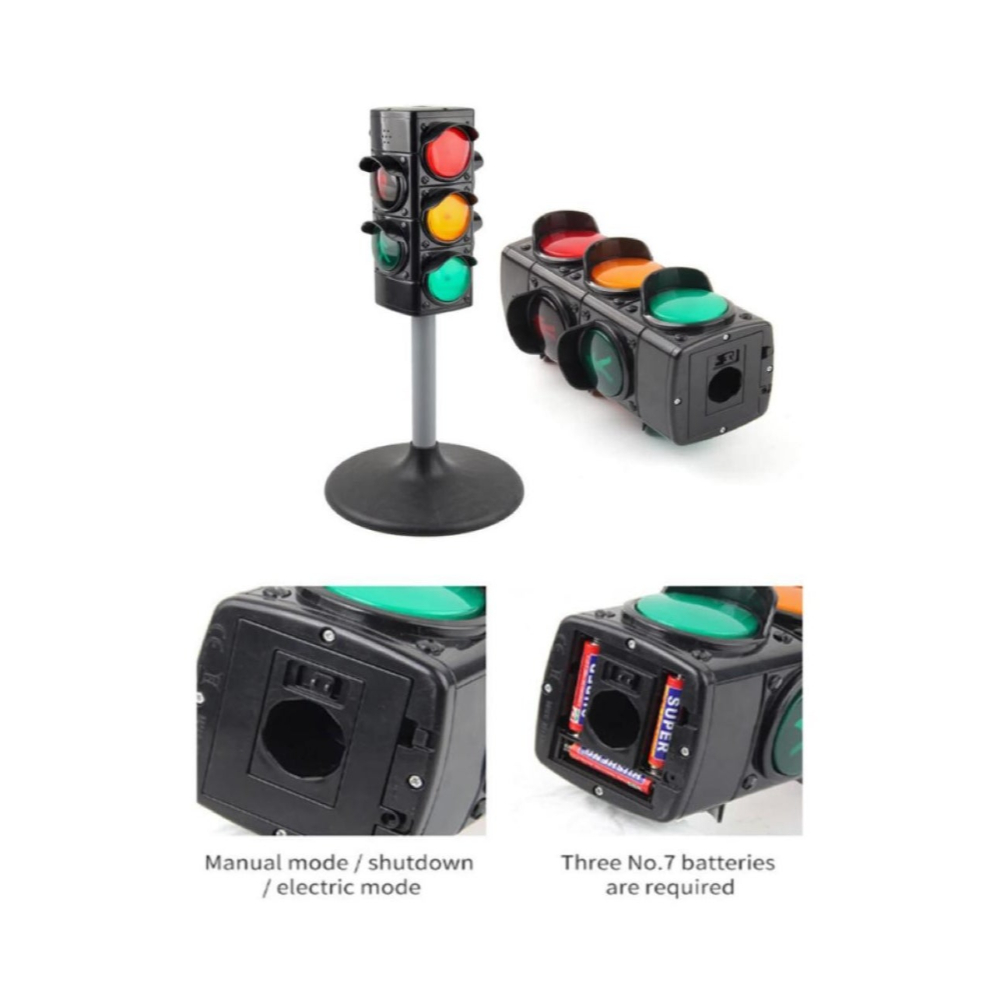 لعبة مرح لعبة إشارات المرور التعليمية بضوء وصوت - 70 سم