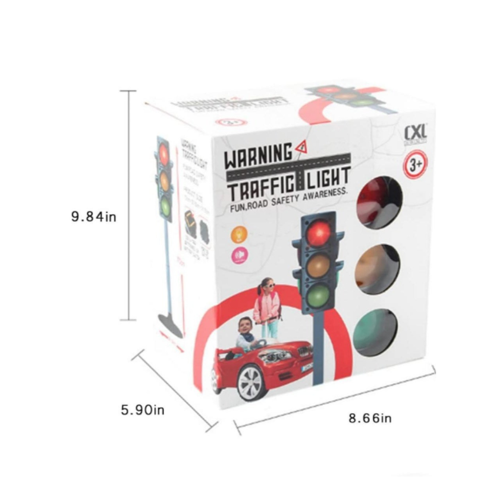لعبة مرح لعبة إشارات المرور التعليمية بضوء وصوت - 70 سم