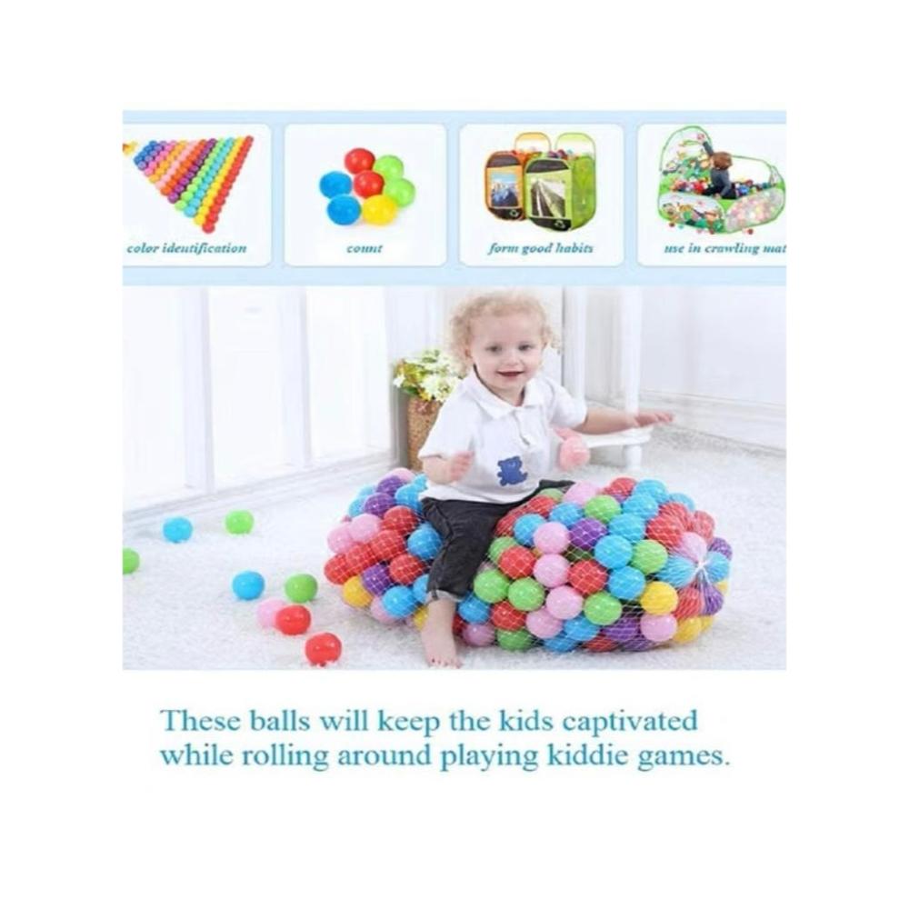 لعبة مرح كرات ملونة بلاستيكية للأطفال موديل 50 كرة - موديل k6033X
