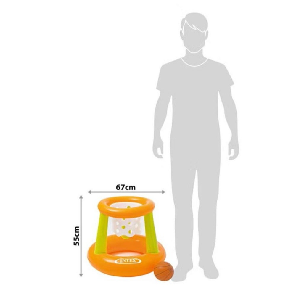 انتكس كرة سلة مطاطية عائمة - 67x55 سم