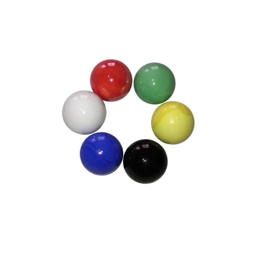 لعبة مرح كرات برجون زجاجية ملونة 120 قطعة للجاكارو - 1.6 سم