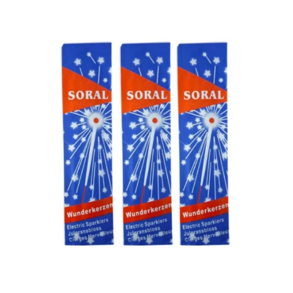 سورال شموع شرار نجوم الليل 3 أكياس - 30 عود