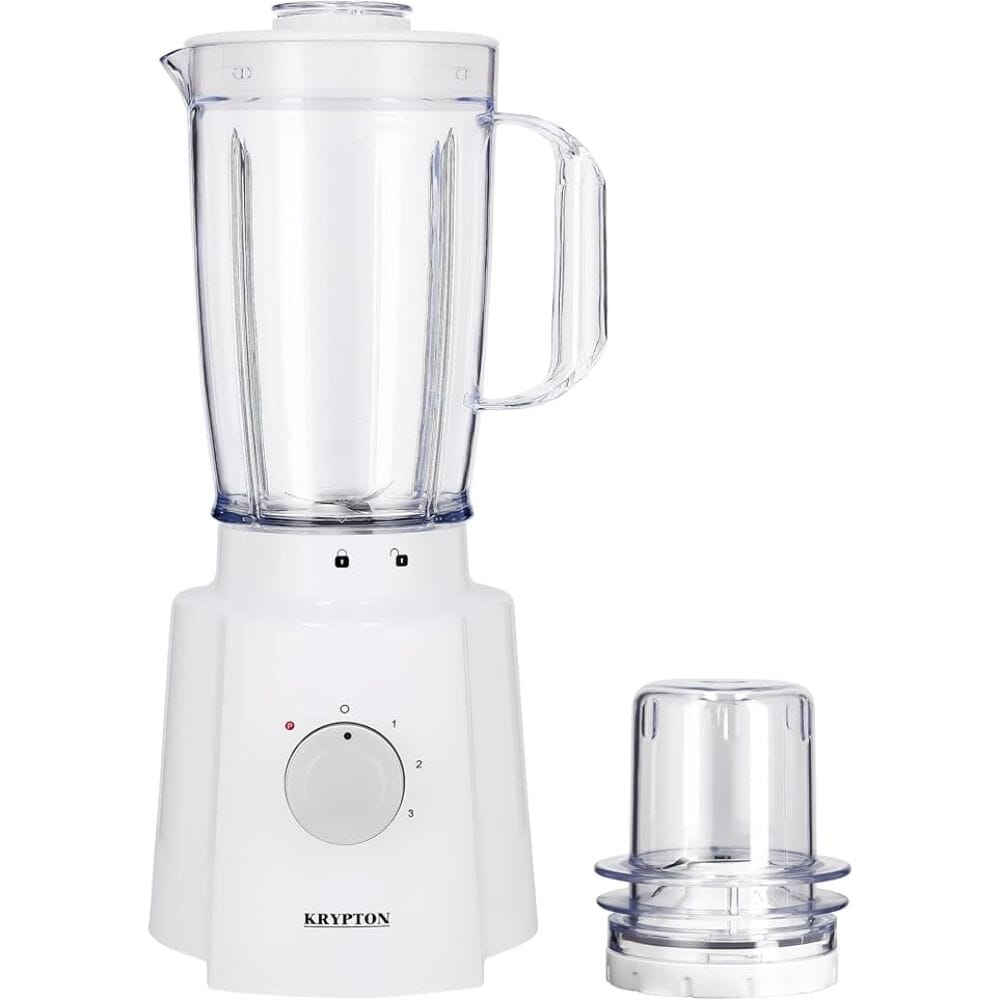 كريبتون خلاط 2 في 1 بقدرة 400 واط مع شفرتين حادتين من الستانلس ستيل سعة 1.5 لتر، زهري - KNB6207