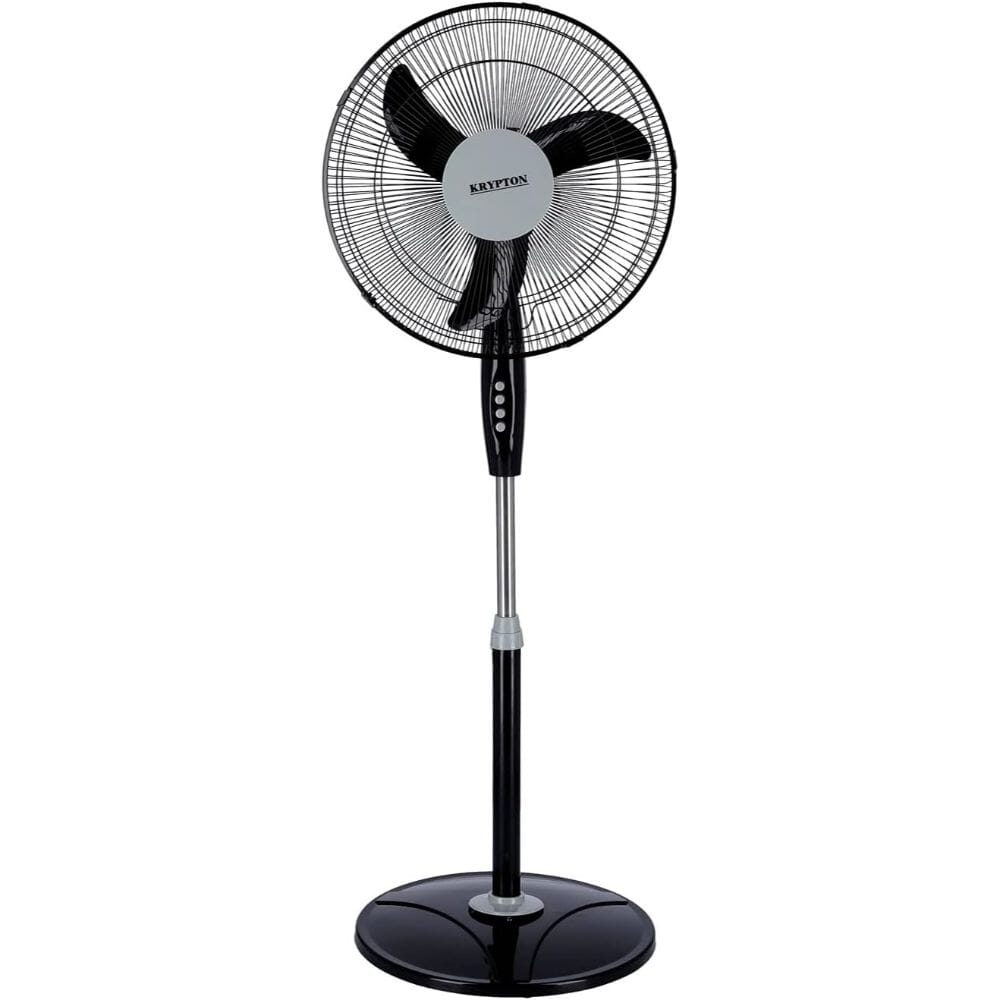 مروحة ستاند 3 سرعات من كريبتون، اسود-KNF6153